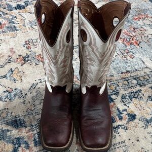 Tony Lama Brown and Cream Western Cowboy Boots size 13 men’s